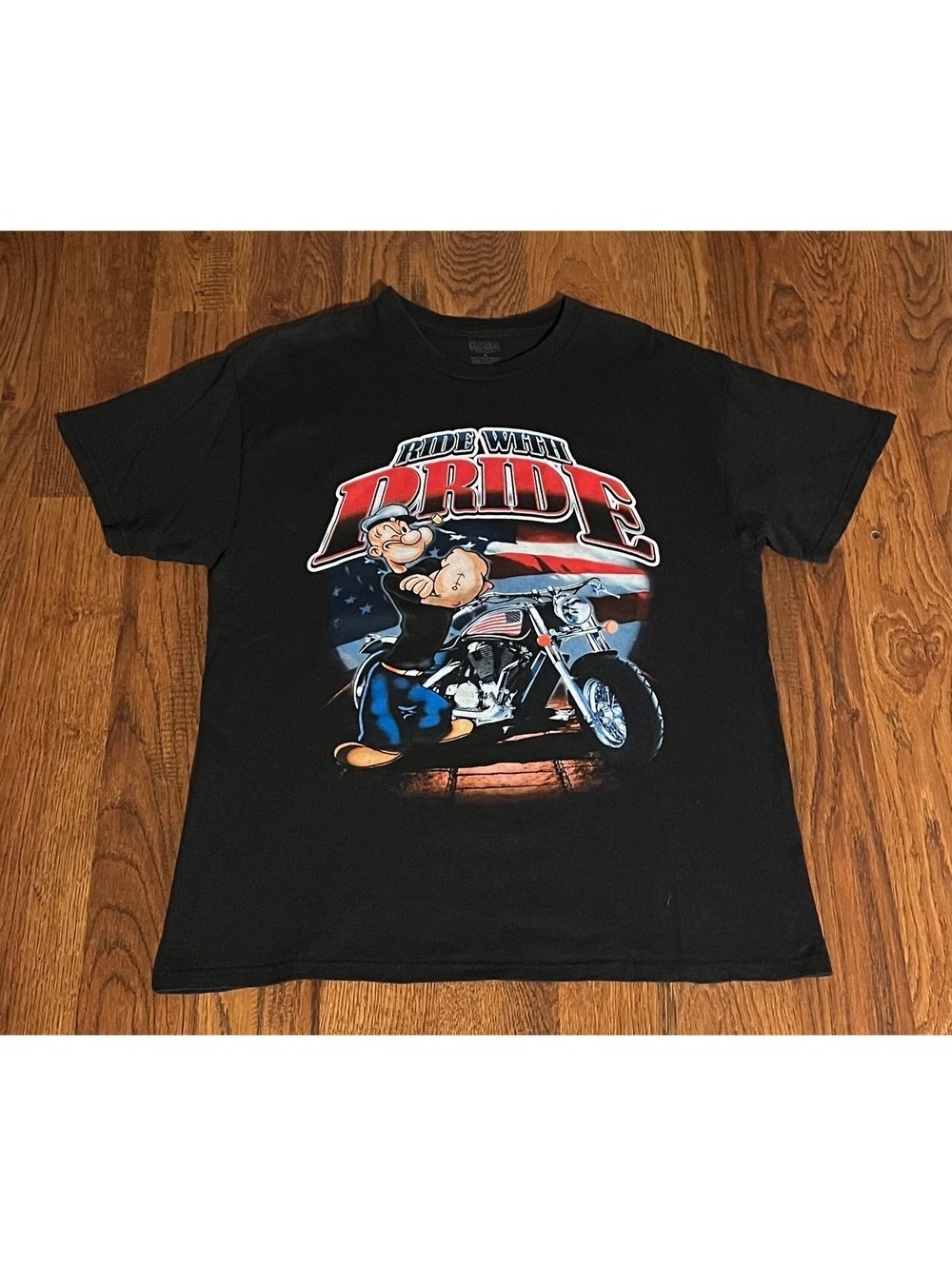 Popeye motorcycle tee shirt